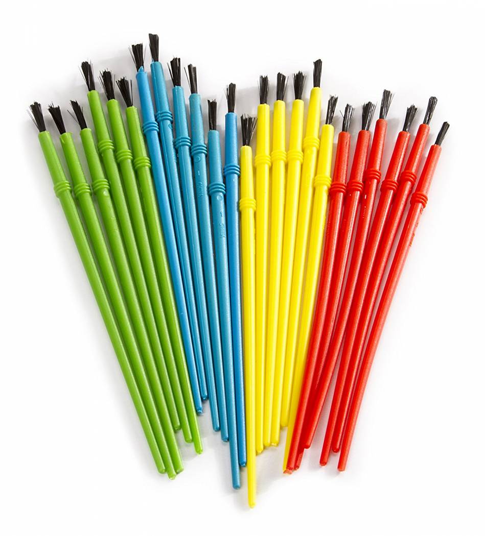 Cheap Plastic Nylon Hair Tip Art Paint Brushes With Kids