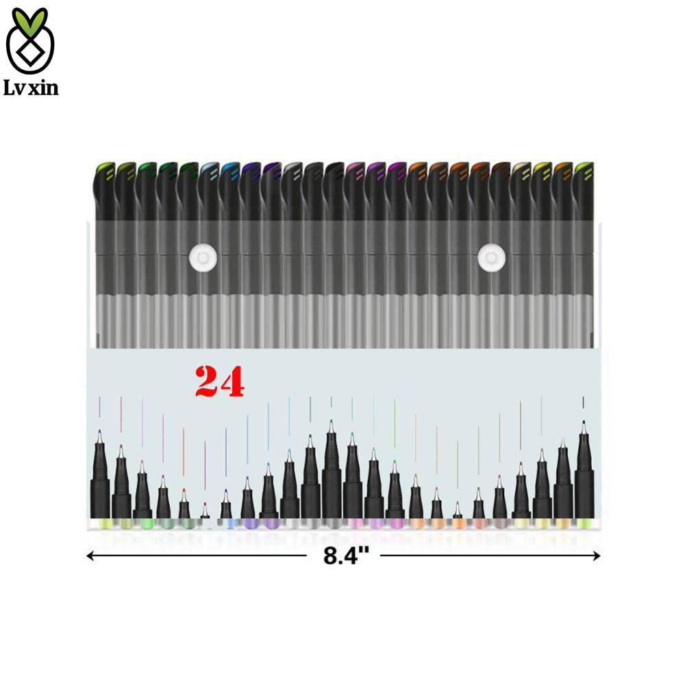 Premium 4 Color Double-end Watercolor Brush Marker Pen